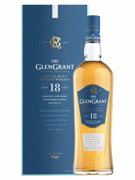 The GlenGrant Single Malt Scotch Whisky 18 Years 750 ML