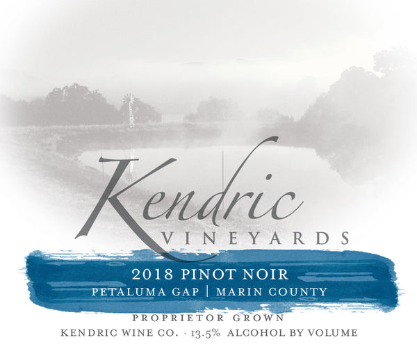 Kendric Vineyards Pinot Noir Petaluma Gap Marin County 2019 750ml