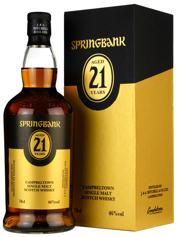 Springbank 21 Year Old Single Malt Scotch Whiskey 700ml