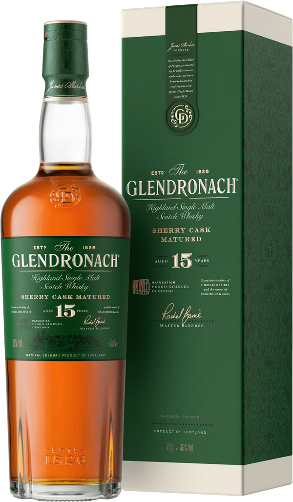 The Glendronach Highland Single Malt 'Sherry Cask Matured' 15 Years 750 ML