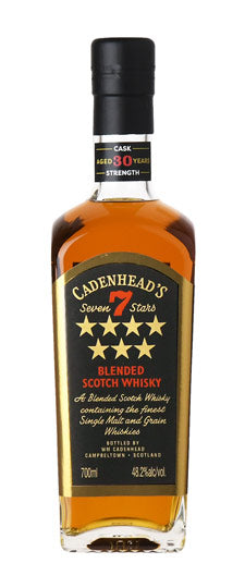 WM Cadenhead's Seven Star 30 Years Blended Scotch Cask Strength 700 ML