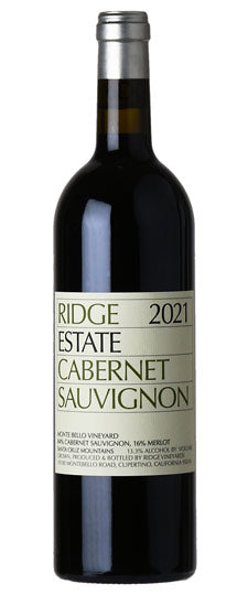 Ridge Vineyards Estate Santa Cruz Mountains Cabernet Sauvignon 2021 750 ML