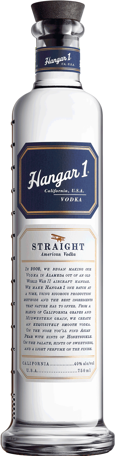 Hangar One Sraight  Vodka 750ml