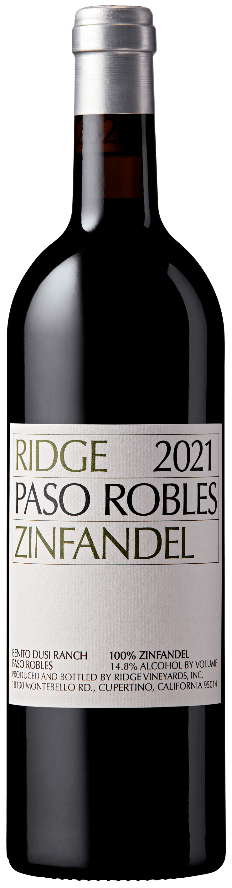 Ridge Vineyards Paso Robles Zinfandel 2021 750ml
