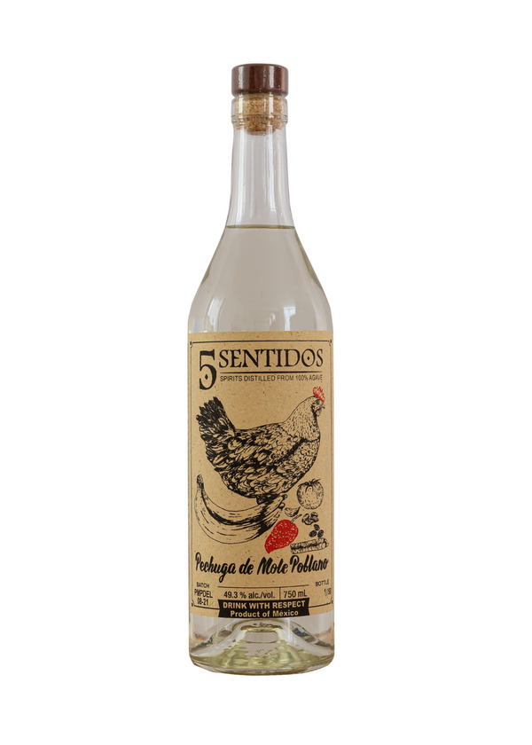 5 Sentidos 'Pechuga de Mole Poblano' Agave Spirit 750 ML