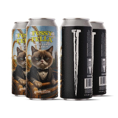 Absolution Brewing Fussy Fella Pilsner Single 16oz can