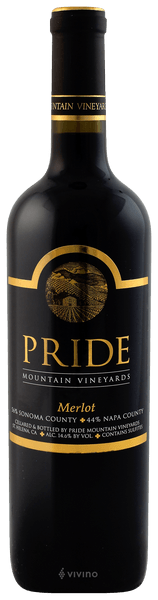 Pride Mountain Vineyards 2019 Merlot 750ml