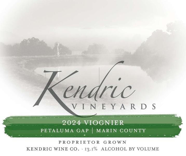 Kendric Vineyards Viognier Petaluma Gap 2024 750ml