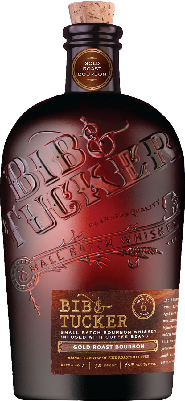 Bib and Tucker Gold Roast Bourbon Coffee infused 750 ML