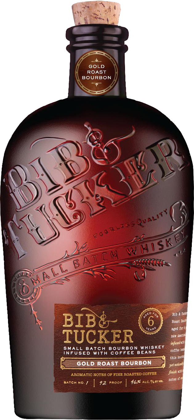 Bib and Tucker Gold Roast Bourbon Coffee infused 750 ML