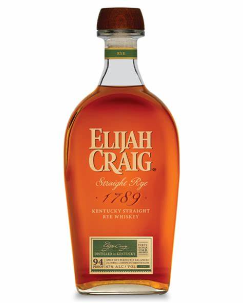 Elijah Craig Toasted Rye Whiskey 750 ML