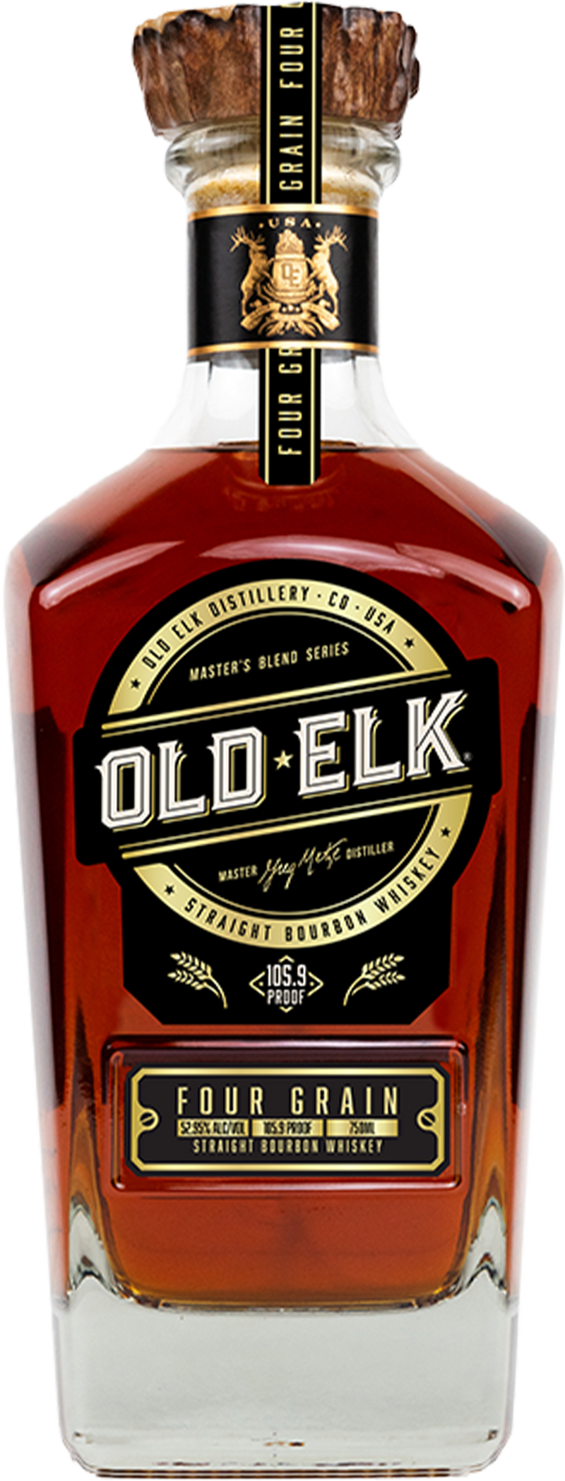 Old Elk Master's Blend Series Four Grain Straight Bourbon Whiskey 105.9 750 ML