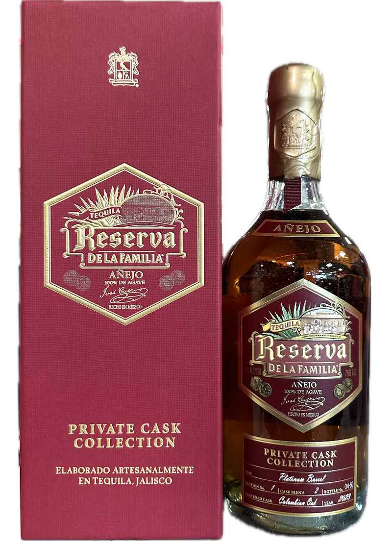 Jose Cuervo Reserva de la Familia Private Cask Collection Tequila Anejo 750ml