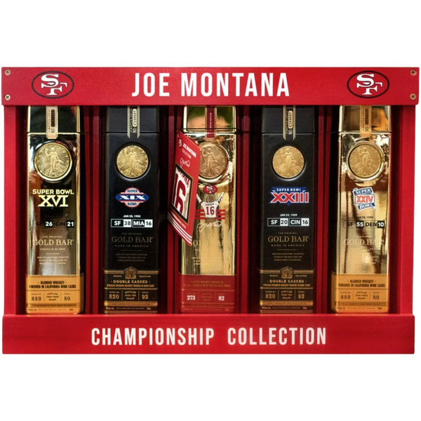 Gold Bar Whiskey Joe Montana Championship Collection 5PK 750ml