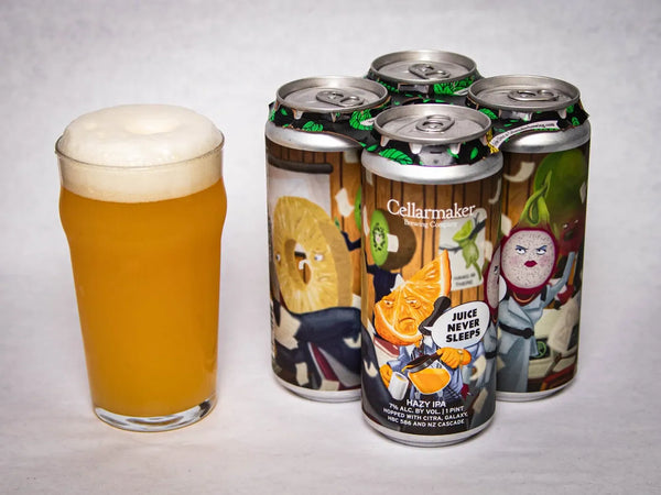 Cellarmaker Brewing Juice Never Sleeps Hazy IPA 16oz 4pk