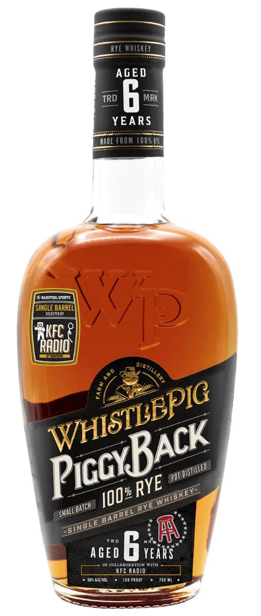 Whistlepig Piggy Back 6 Years Rye KFC Radio Single Barrel 750 ML