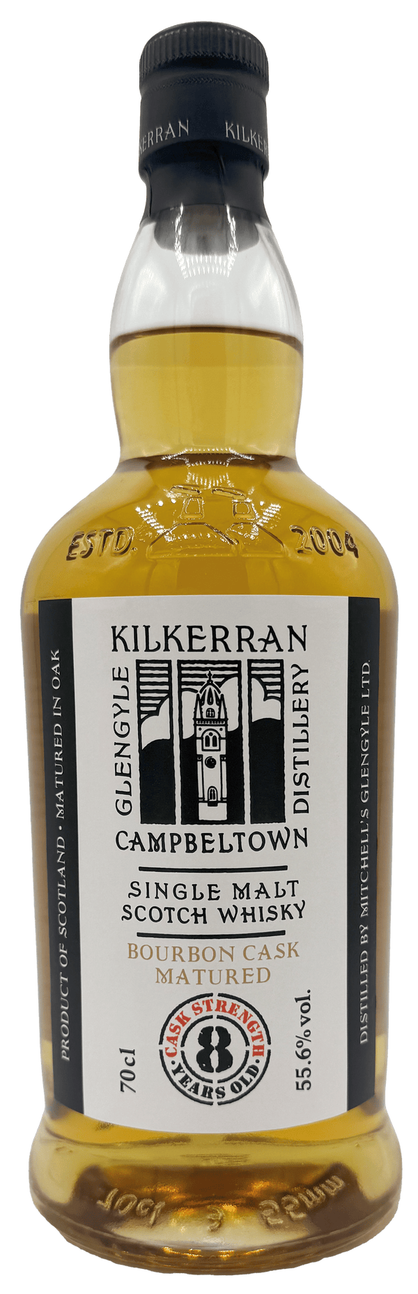 Kilkerran Bourbon Cask Matured Single Malt Whisky 8 Years 700 ML