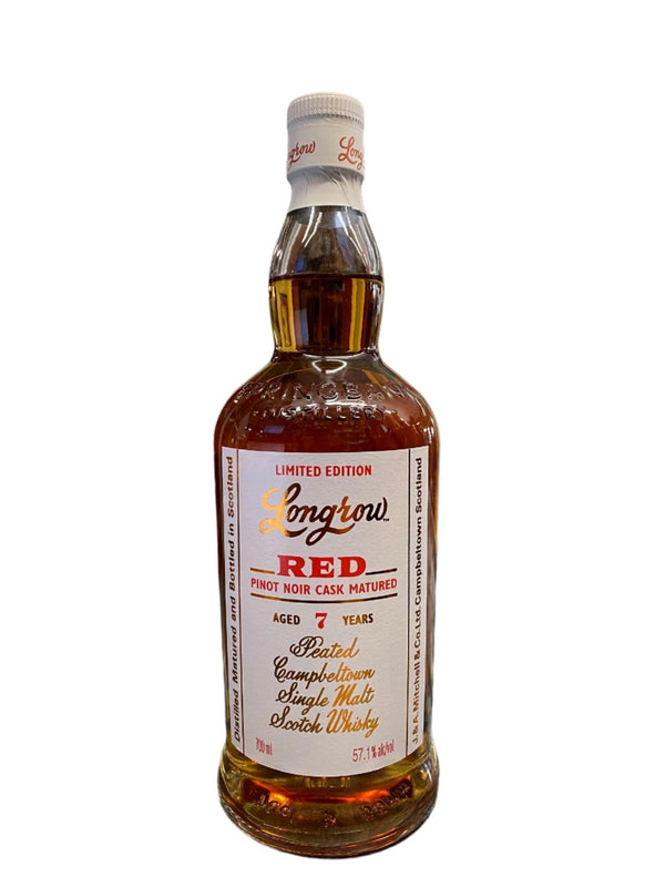 Longrow RED Pinot Noir Cask Matured 7 Years Peated Campbeltown Single Malt 700 ML