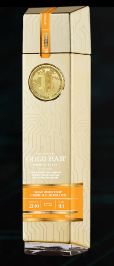 Gold Bar Whiskey Bit Coin Reserve 750ml