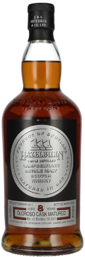 Hazelburn 8 Years Old Oloroso Cask Matured Campbeltown Single Malt Scotch Whisky 700 ML