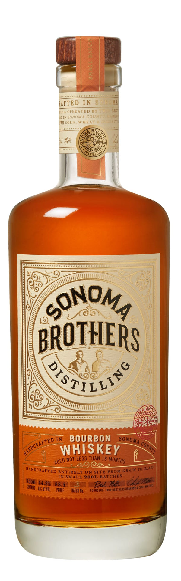 Sonoma Brothers Straight Bourbon Whiskey 750ml