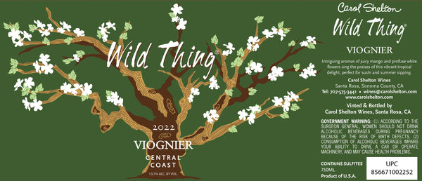 Carol Shelton Wild Thing Viognier 2022 750 ML