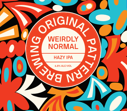 Original Pattern Weirdly Normal Hazy IPA 4pk 16oz cans