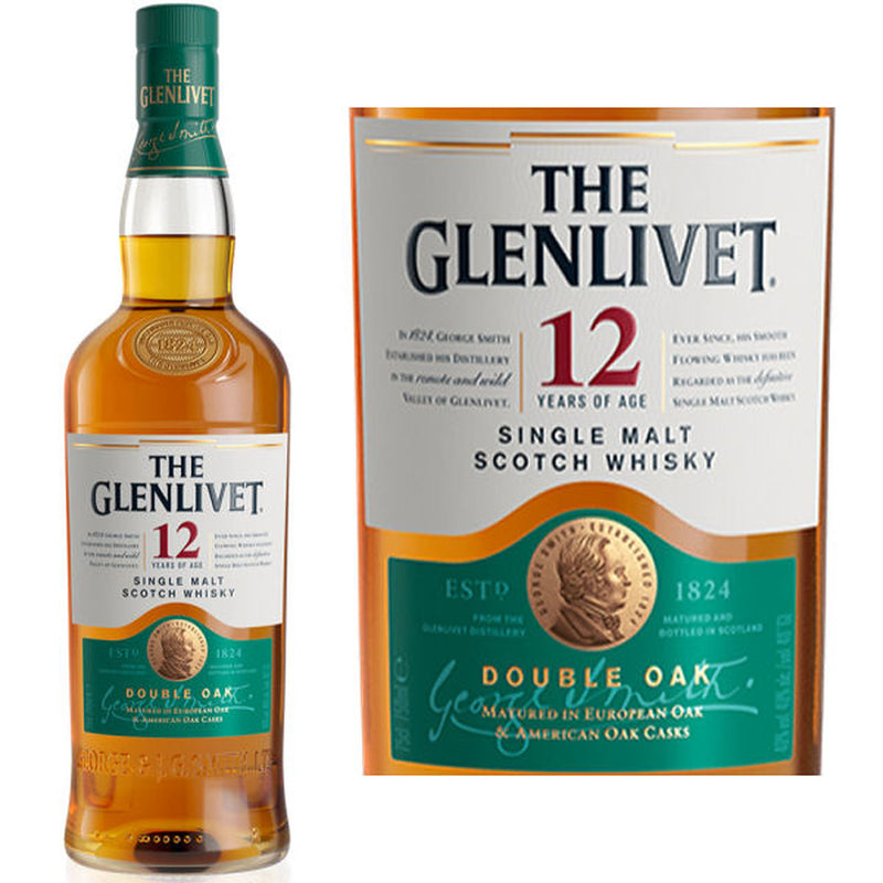 Glenlivet 12 Years Single Malt Scotch Whiskey 750ml
