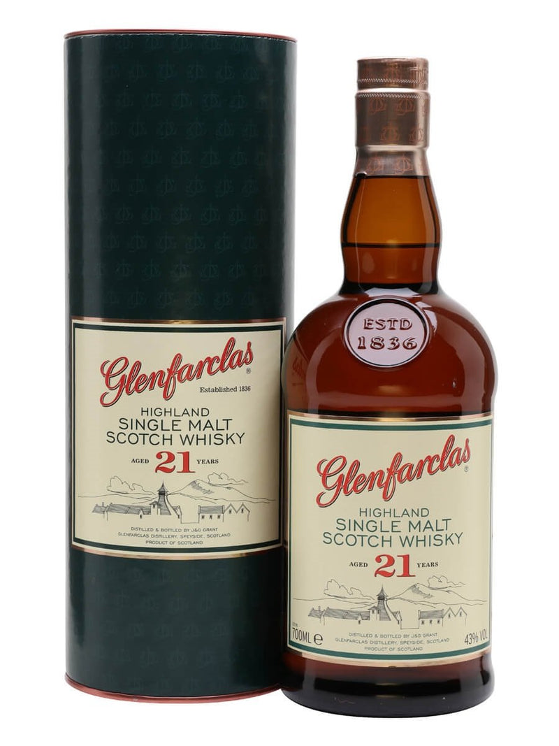 Glenfarclas 21 Year Old Highland Single Malt Scotch Whiskey 750ml