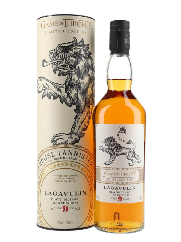 Game Of Thrones House Lannister Lagavulin 9 Year Old Islay Single Malt Scotch Whiskey 750ml