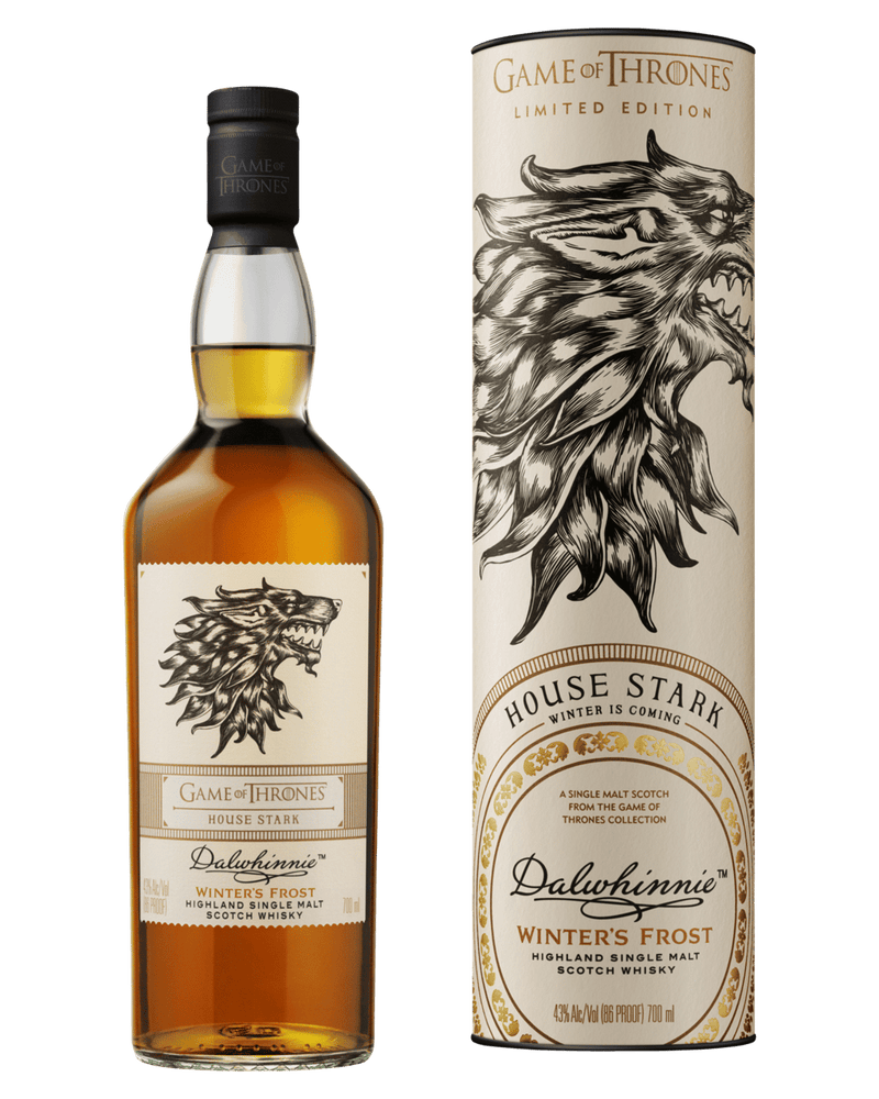 Game Of Thrones House Stark Dalwhinnie Winter's Frost Highland Single Malt Scotch Whiskey 750ml