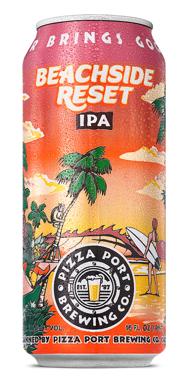 Pizza Port Beachside Reset IPA  Single 16oz can