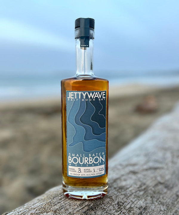 Jettywave Distillery Small Batch Bourbon, Half Moon Bay 375ml