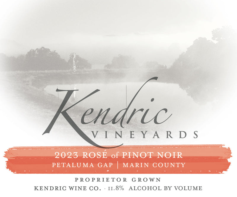 Kendric Vineyards Rose Petaluma Gap Marin County 2023 750 ML