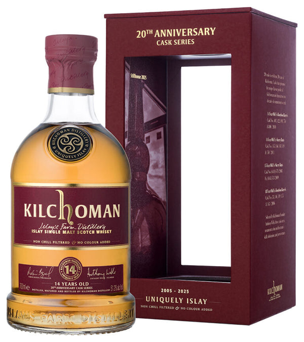 Kilchoman 14 Year Old 'Ex-Bourbon Barrels' Single Malt Scotch Whisky 700 ML