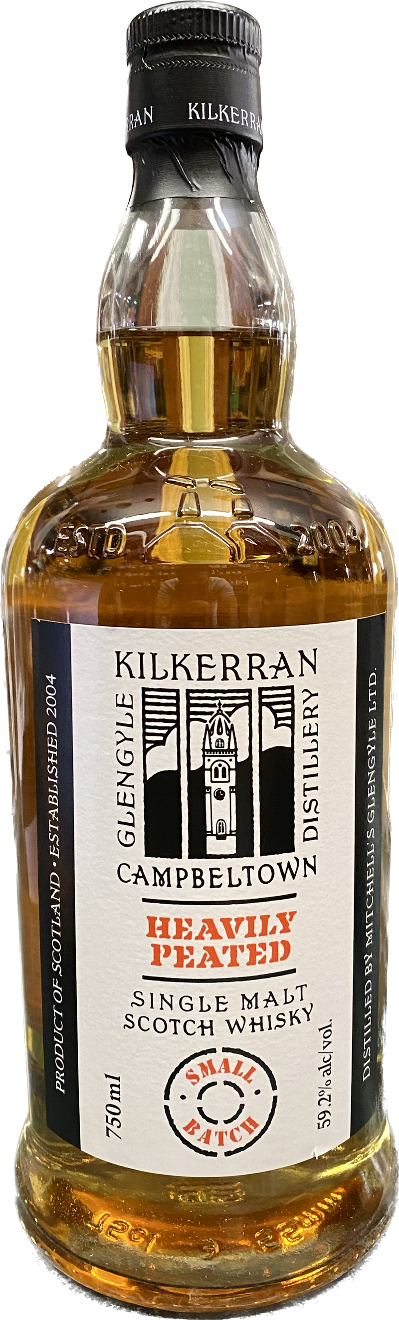 Kilkerran Heavily Peated Small Batch No. 10 Single Malt Scotch 700 ML