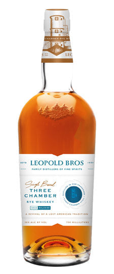 Leopold Bros. "Single Barrel" 2022 Release Three Chamber American Rye Whiskey 750ml
