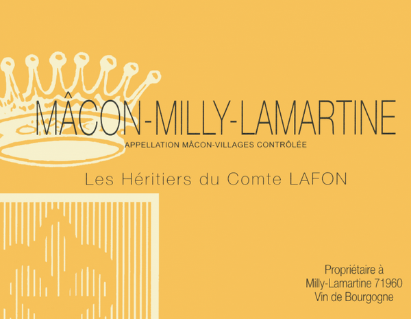 Les Heritiers du Comte Lafon Macon Milly-Lamartine 2022 750 ML