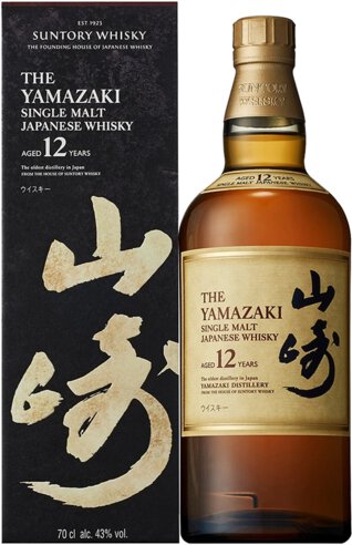 The Yamazaki Single Malt Japanese Whisky Aged 12 Years 750 ml