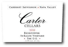 Carter Cellars Beckstoffer To Kalon "The O.G." Cabernet Sauvignon 2022 750 ML