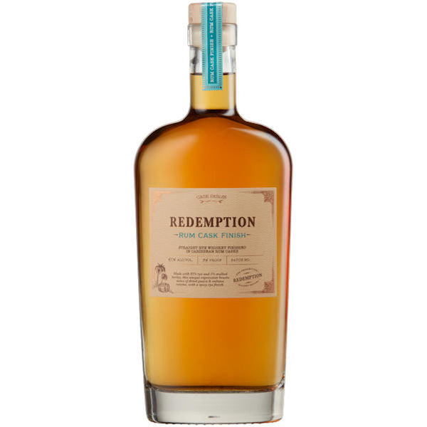 Redemption Rye Rum Cask Finish Straigh Whiskey 750ml