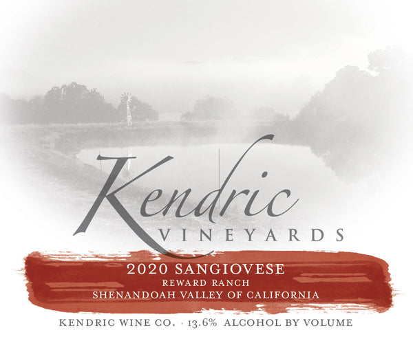 Kendric Vineyards Shenandoah Valley Sangiovese 2020 750ml