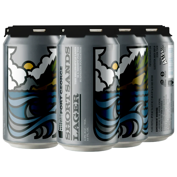 Fort George Short Sands Helles Lager 6pk 12oz cans