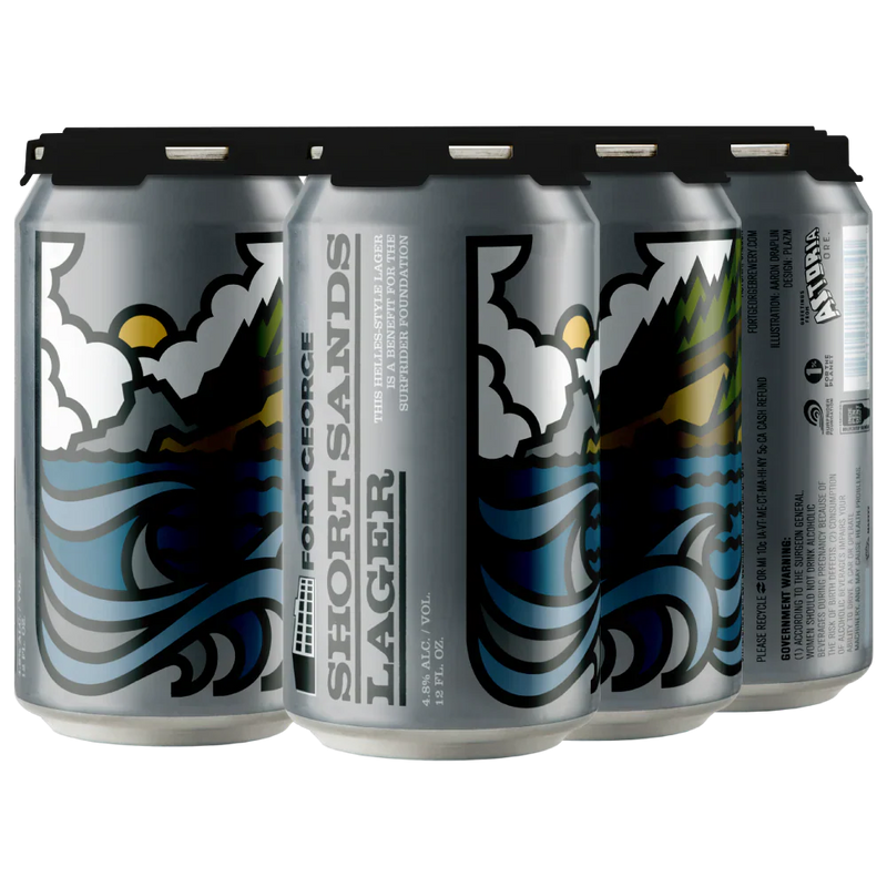 Fort George Short Sands Helles Lager 6pk 12oz cans