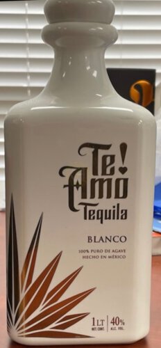 Te! Amo Ceramic Ultra Premium Blanco Tequila 1 Liter