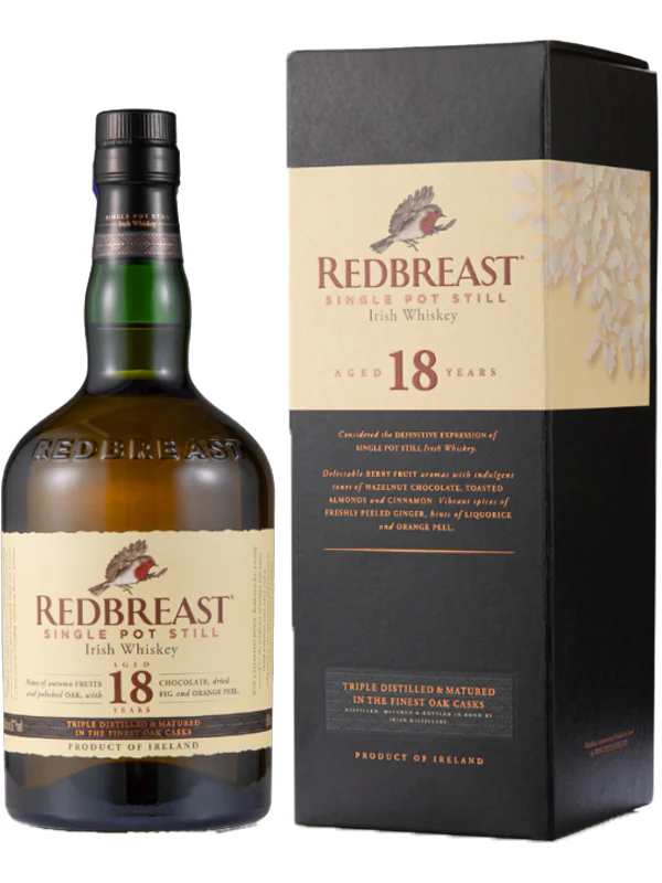 Redbreast 18 Year Old Single Pot Still Irish Whiskey 750ml
