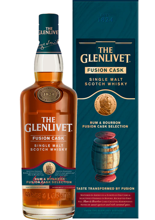 The Glenlivet Fuison Cask Rum & Bourbon Cask Single Malt 750ml