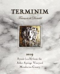 Terminim 'Alder Springs Vineyard' Mendocino Syrah 2019 750 ML