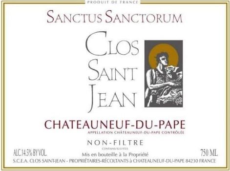 Clos Saint Jean Sanctus Sanctorium Chateaunuef Du Pape 2020 Magnum 1.5 Liter