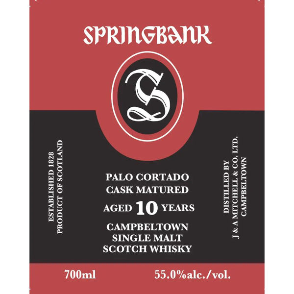 Springbank Palo Cortado 10 Years Campbeltown Single Malt Scotch 700 ML